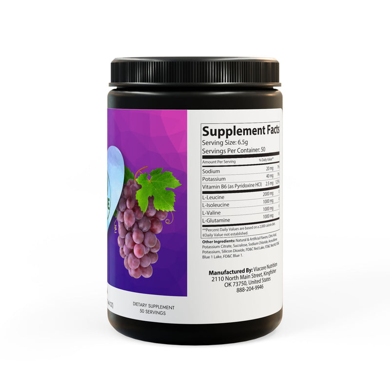 BCAA Supplement, Grape (325g, 11.46oz, 50 servings)