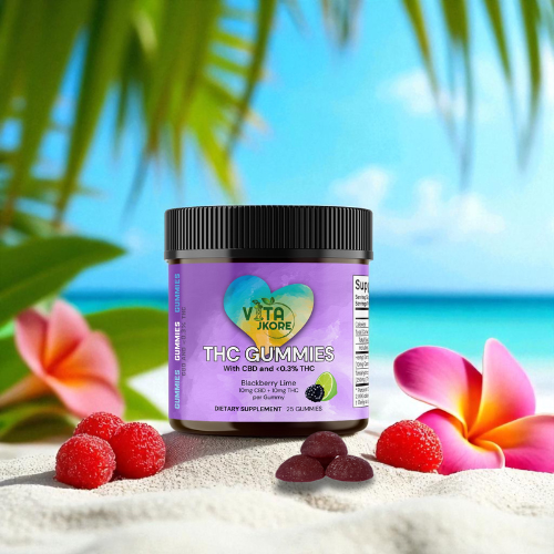 10mg Delta 9 THC Gummies – Blackberry Lime (CBD + THC 1:1)