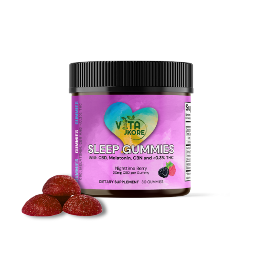 VITA JKORE CBD Sleep Gummies (30mg CBD + 3mg CBN + 1mg THC)