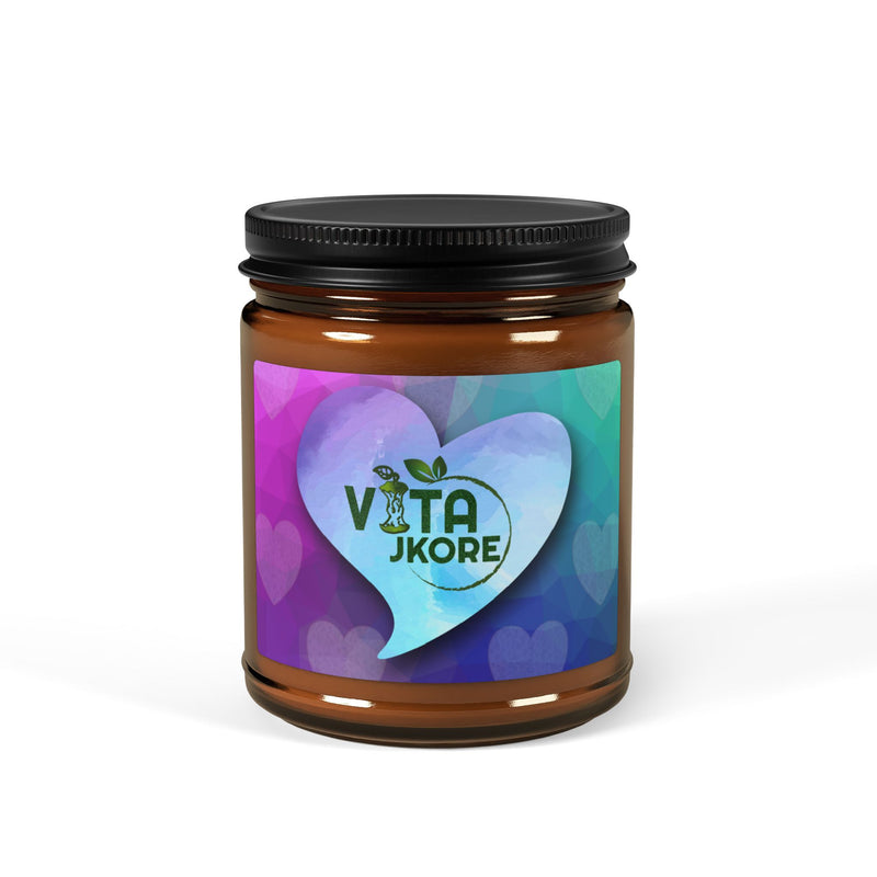 Colorful Heart Scented Soy Candle - Relaxing Aromatherapy Gift