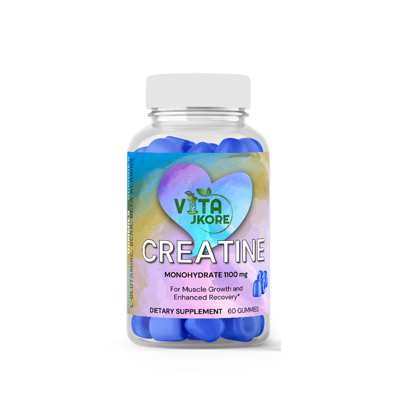 CREATINE MONOHYDRATE 1100 mg – Supports Muscle Growth Strength & Performance – 60 GUMMIES
