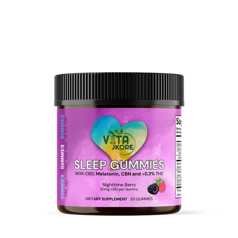 VITA JKORE CBD Sleep Gummies (30mg CBD + 3mg CBN + 1mg THC)