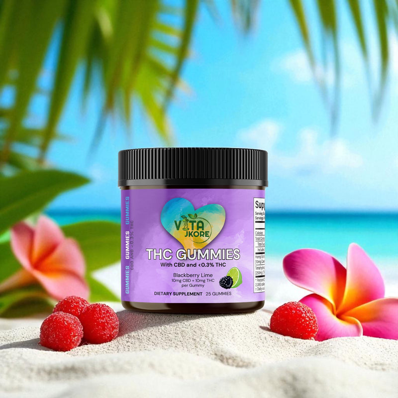 10mg Delta 9 THC Gummies – Blackberry Lime (CBD + THC 1:1)