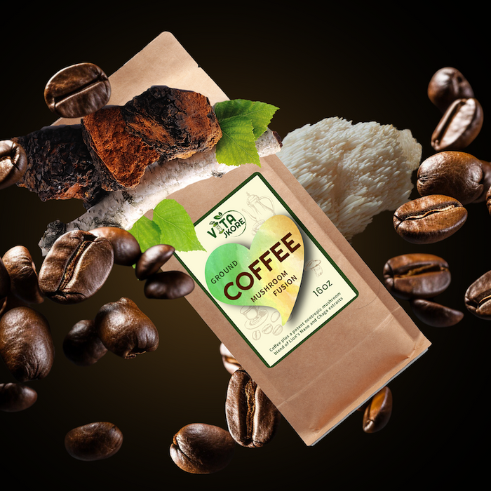 Mushroom Coffee Fusion - Lion’s Mane & Chaga 16oz ground