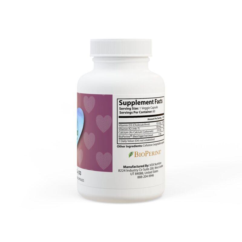 Vitamin K2 + D3 Supplement (60 Capsules) - Image 3