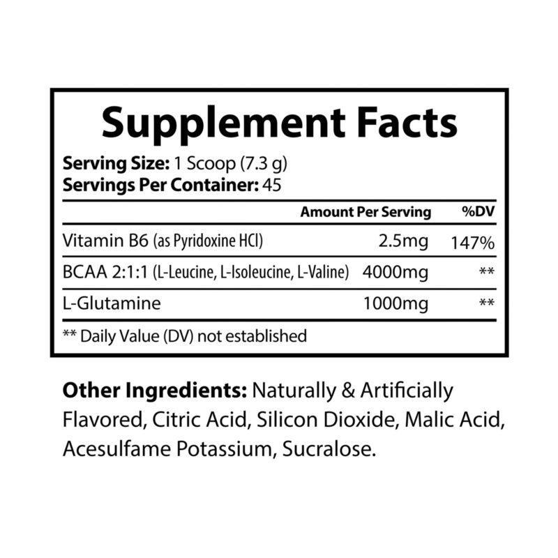 BCAA Supplement, Watermelon (325g, 11.46oz, 45 servings) - Image 7