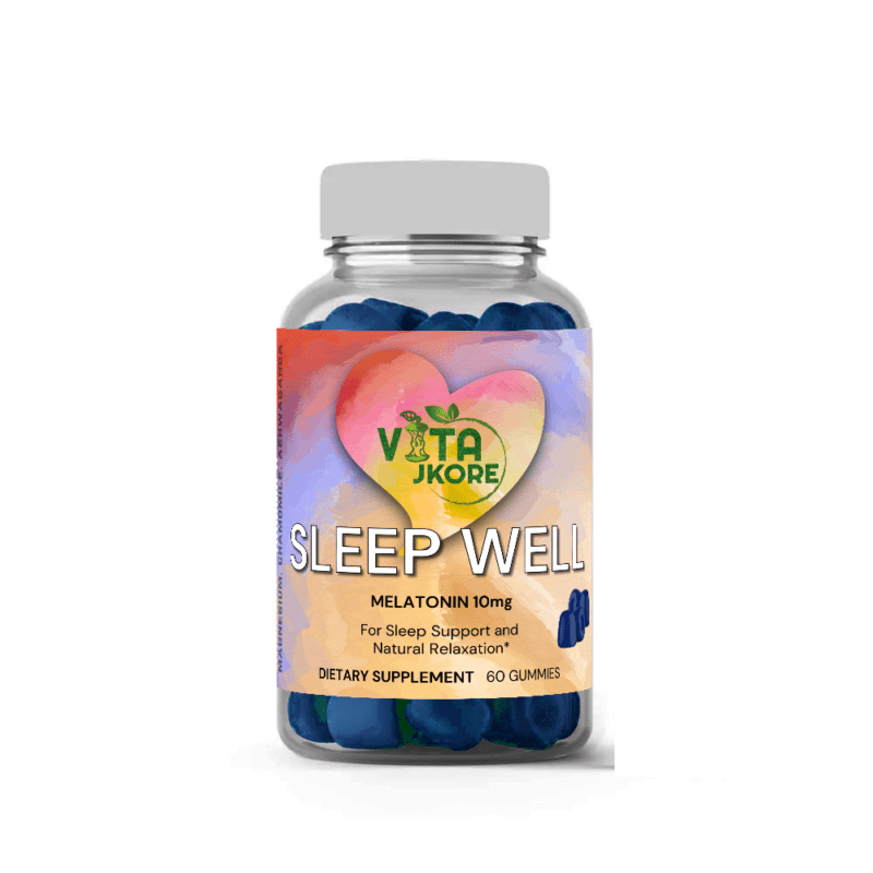 SLEEP WELL - MELATONIN 10MG - 60 GUMMIES FOR SLEEP SUPPORT AND NATURAL RELAXATION