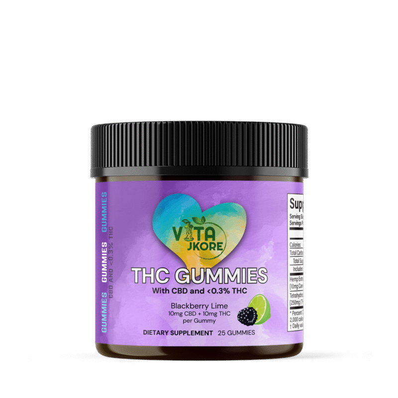 10mg Delta 9 THC Gummies – Blackberry Lime (CBD + THC 1:1) - Image 6