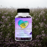 gummies label ELDERBERRY with field