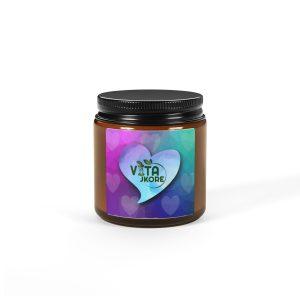 Colorful Heart Scented Soy Candle - Relaxing Aromatherapy Gift