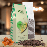 whole bean coffee on table toffee